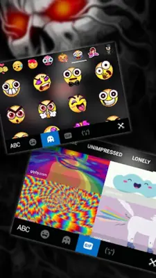 Evil Cool Skull Keyboard Theme android App screenshot 0