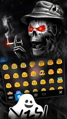 Evil Cool Skull Keyboard Theme android App screenshot 1