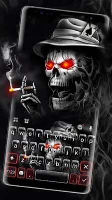 Evil Cool Skull Keyboard Theme android App screenshot 3